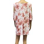 Naïf Keyhole Cold Shoulder Short Sleeve Tie Dye Soft Stretch Pink Top Womens 3X Photo 6