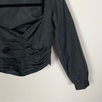 Aritzia Sunday Best Crinkle Poplin Top in Black Photo 3