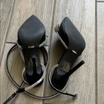 Billini Black Heels with Rhinestone Bow Size 8 Photo 8