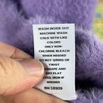 Slim Factor By Investments Women's Purple Fuzzy Short Sleeve Sweater Size M. NEW Size M Photo 4