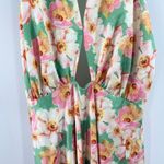 ASTR THE LABEL Giova Dress Size Small Maxi Wedding Cocktail Evening Floral Satin Photo 10