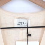 Dissh NEW Banks Butter Linen Vest Lightweight V-Neck Button Front Cream Size 4 Photo 7