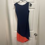 MSK New Women’s Dress Large Blue and Orange Coral Photo 1