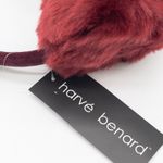 Herve Benard Faux Fur Earmuffs Antlers OS Winter Après Ski Festive Reindeer Red Photo 6