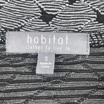 Habitat Zip Vest Women S Black White Geometric Knit Funky Asymmetrical Lagenlook Photo 3