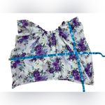 Elan  Rayon Blend Bohemian Purple and White Floral Blouse Size Small l. Photo 8
