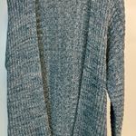 Urban Outfitters NWOT Oversized Leo Ribbed Open-Front Blue Cardigan Photo 3