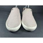 Michael Kors Keaton Perforated Slip-On Sneakers in Soft Beige Leather Size 8 Photo 2