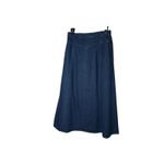 Orvis  Denim Skirt Women's Size‎ 6 Dark Wash A-Line Long Midi Casual Photo 3