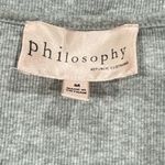 Philosophy Grey Rose Tank Top Women’s Medium Photo 1
