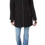 Michael Kors Black Puffer Jacket Coat Hooded Slim Fit Size S Photo 7