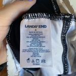Lands' End  size 6 black white spotted swim top underwire padded Photo 3