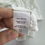 Rory Beca Top Womens Medium White Sheer Cap Sleeve Knit Top Photo 3