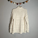 Lou & grey  off white textured mock neck sweater Photo 5