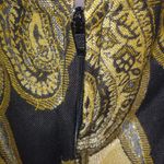 Ashley Stewart  16 Black Gold Fringe Skirt Plus Photo 3