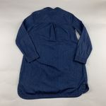 Old Navy  Dark Denim Chambray Long Sleeve Shirt Dress S Photo 5
