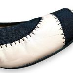Stuart Weitzman Stuart Weizmann Giveable Ballet Flat Shoes Cream Black Leather Classic Plazacore Photo 6