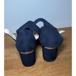 Nine West Addison Shoes Womens Size 8.5M Suede Block Heel Ankle Strap Dressy Photo 5