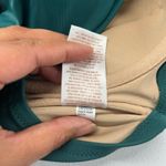 Shade & Shore  Lightly Lined One Shoulder Bikini Top Womens 34DD Teal Keyhole Photo 12