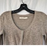 Old Navy Vintage  Ribbed Button Up Taupe Cardigan Sweater Knit XS Preppy Academia Photo 1