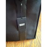 DKNY New Black Holly Medium Rectangle Tote With Long Strap And Logo Detail Photo 5