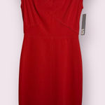Classiques Entier  Red VNeck Sheath Dress 2 Photo 0