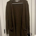 Madewell  Ryder Cardigan Sweater Dark Olive/Army Green in color XS but oversized Photo 0
