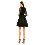 Mac Duggal  49794 Black Lace Babydoll Mini Dress - Size 2 Photo 2