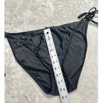 J.Crew Bikini Bottom Women's Plus 2X Black O-Ring Curved-Waist Cheeky String NWT Photo 5