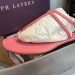 Ralph Lauren Purple Label Alissa Hot Pink Lizard Thong Sandals Size 10B Photo 1