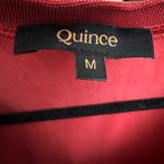 Quince Washable Silk Pajama Set Women’s Crimson Size Medium Photo 4