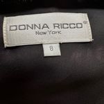 Donna Ricco  black short sleeved long floral dress Photo 8