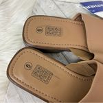 NWT Deadstock Vintage Faded Glory Leather Slide Sandals Size 6 Tan Photo 2