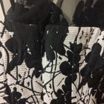 BCBGeneration women's size 0 (XS) illusion mesh slit back overlay flower dress Photo 5