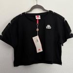 Kappa NWT  Banda Baua Crop Top T Shirt in Black Medium Photo 1