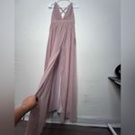 Lulus Mauve Blush Maxi Dress Crisscross Back XS NWT (E9) Photo 3