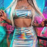 Rave Festival Silver Two Piece Set Photo 0