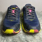 Hoka  ONE ONE Torrent 2 Dark Blue and Neon Yellow Hiking Sneakers Sz 8.5 Photo 4