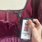 Current Mood  Velvet and Lace Plum Crop Top Photo 1