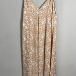 RESA Floral Tent Midi Slip Dress Women's Small Tan White Backless Party Revolve Photo 4