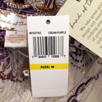 Band Of The Free NWT Lyonnette Paisley Boho Long Sleeve Mini Dress Cream Purple Size M Photo 11