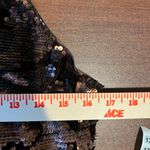 Blush Boutique  Velvet Sequin  Strappy Sheath Dress Brown Bronze Size Large Party Photo 9