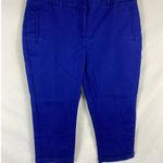 Chico's  So Slimming Royal Blue Pants Size 1 Petite Crop Photo 0