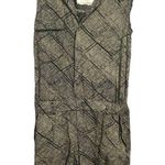 Anthropologie Hei Hei Nova Romper Button Front Tan Black Gauze Rayon Photo 0