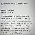 Cabana Life romper size small Blue Photo 4