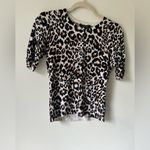 White House | Black Market Leopard Print Button Front Cardigan Top XS Photo 1