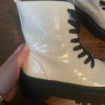 Nasty Gal White Platform Boots Photo 4