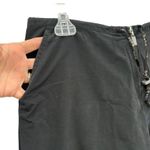 Bebe Y2K Women's Pants Zip Pocket Black Drawstring Waist Retro Size Large Photo 5