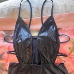 do my self y2k dead stock faux leather cut out club mini dress with tag Photo 4