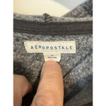 Aeropostale Cropped Hoodie Womens Juniors Small Gray Equality Sweatshirt Top Photo 4